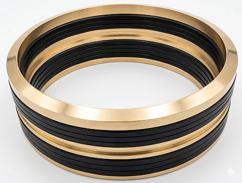 Kit Vpacking Nitrilo/Tela en conjunto de componentes de bronce.