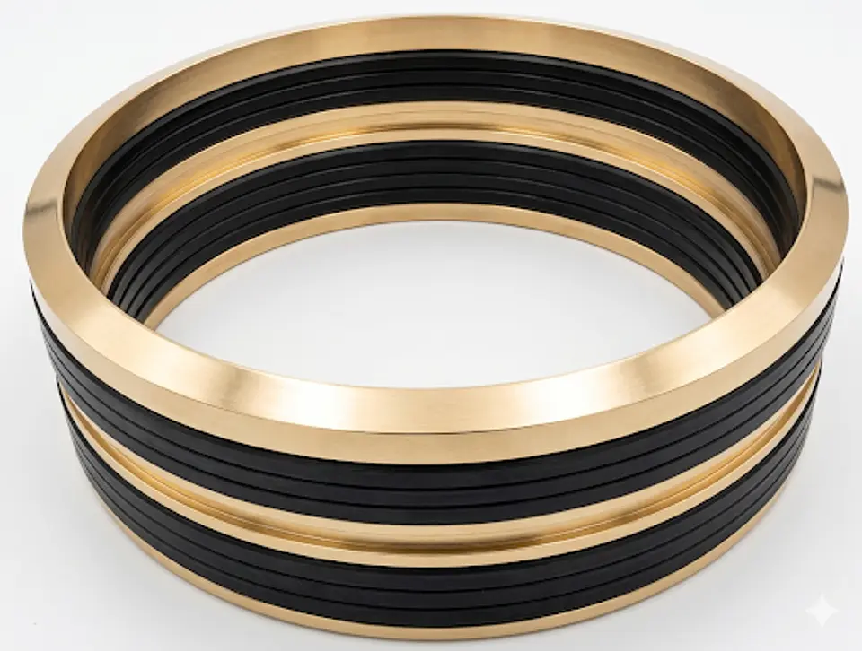 Kit Vpacking Nitrilo/Tela en conjunto de componentes de bronce. 1