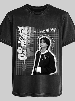 Polera Diseño Graphic - ATEEZ Wooyoung
