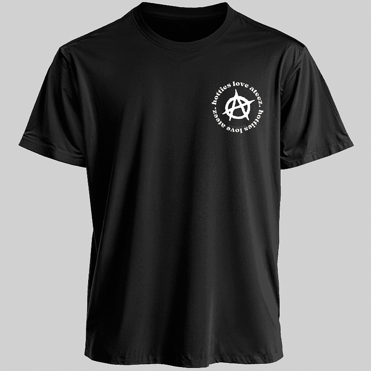 Polera Diseño logo Hotties (b/n) - ATEEZ 1