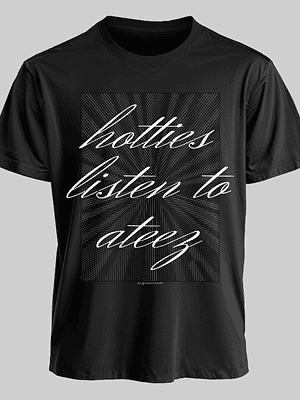 Polera Diseño Atiny (b/n) - ATEEZ