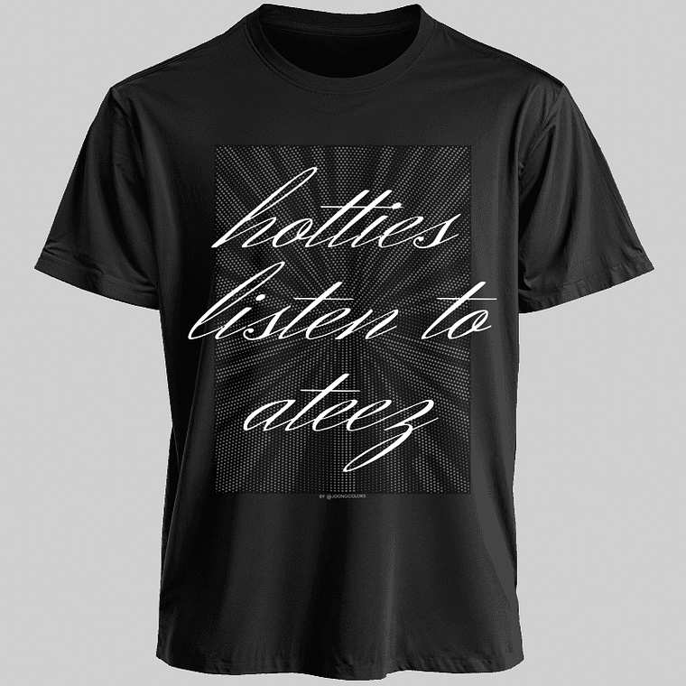 Polera Diseño Atiny (b/n) - ATEEZ 1