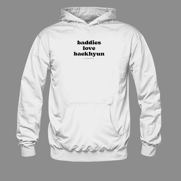 Polerón Diseño logo Baddies (b/n) - BAEKHYUN 4