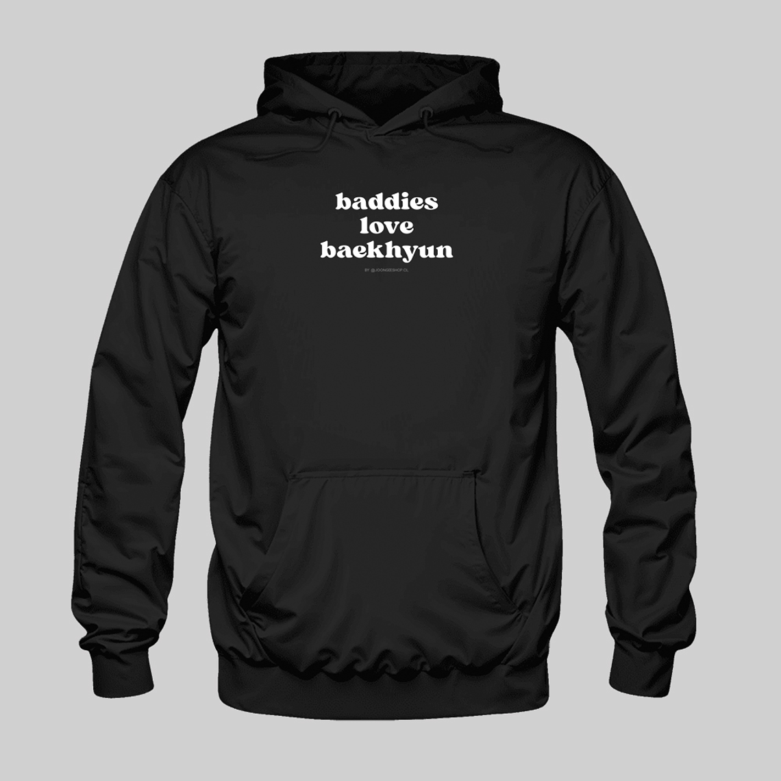Polerón Diseño logo Baddies (b/n) - BAEKHYUN 2