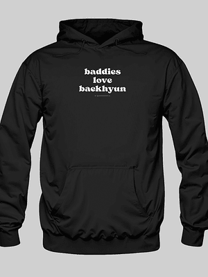 Polerón Diseño logo Baddies (b/n) - BAEKHYUN