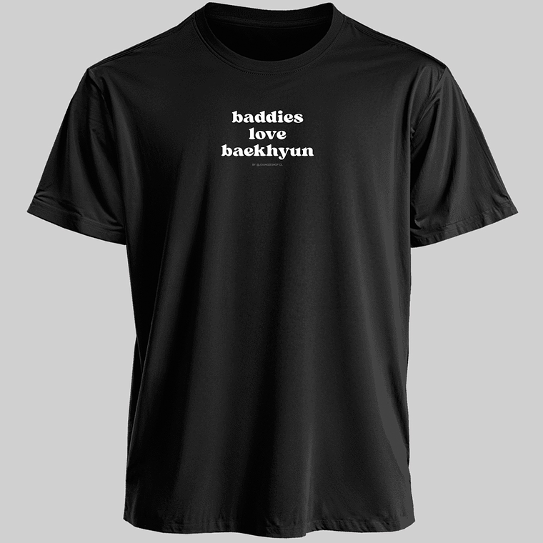 Polera Diseño logo Baddies (b/n) - BAEKHYUN 1