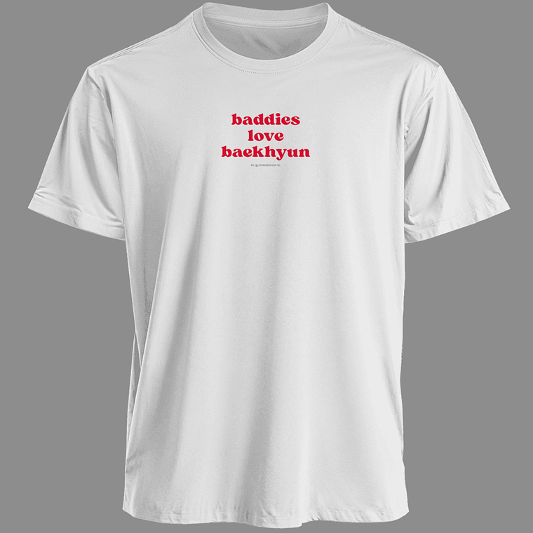 Polera Diseño logo Baddies (rojo) - BAEKHYUN 4