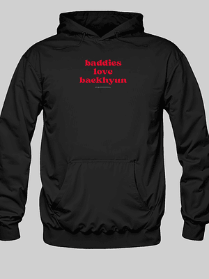 Polerón Diseño logo Baddies (rojo) - BAEKHYUN