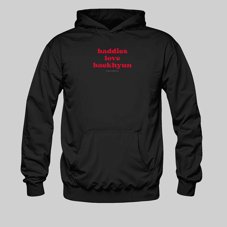 Polerón Diseño logo Baddies (rojo) - BAEKHYUN 2