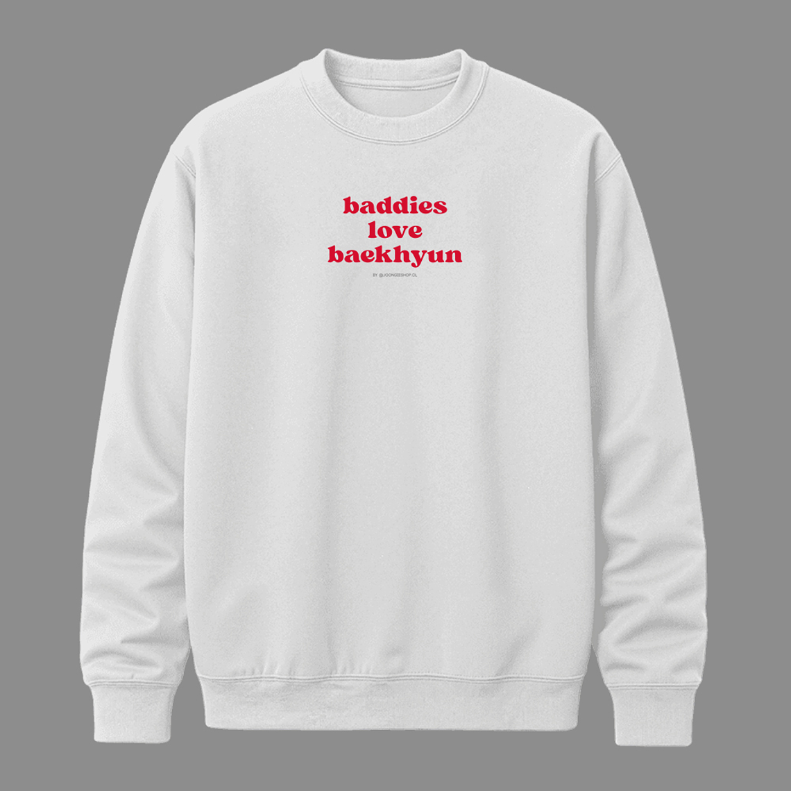 Polerón Diseño logo Baddies (rojo) - BAEKHYUN 3