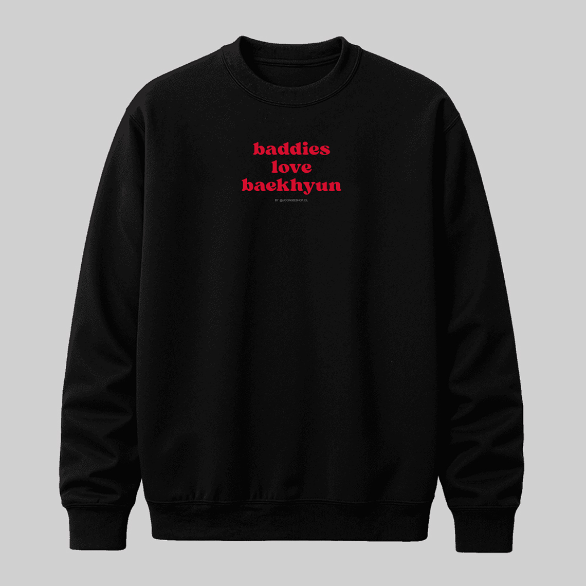 Polerón Diseño logo Baddies (rojo) - BAEKHYUN 1