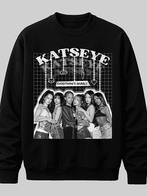 Polerón Diseño Graphic (b/n) - KATSEYE