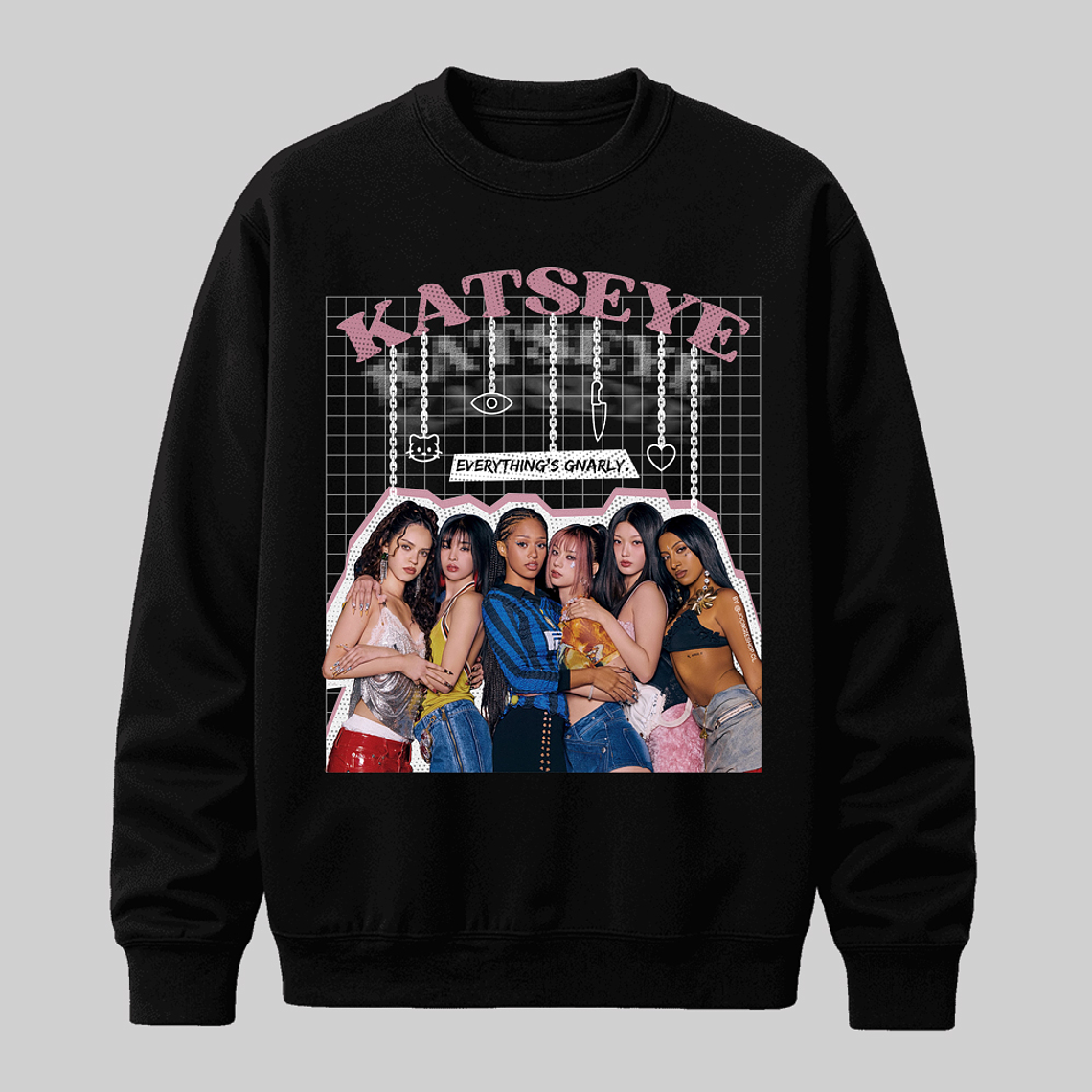 Polerón Diseño Graphic (color) - KATSEYE 1