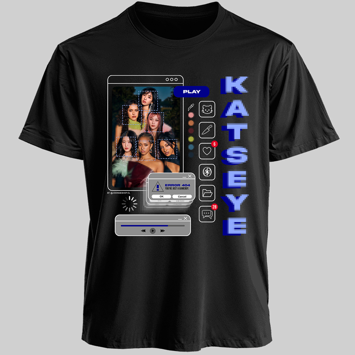 Polera Diseño Gameboy (azul) - KATSEYE 1