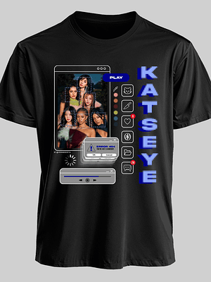 Polera Diseño Gameboy (azul) - KATSEYE