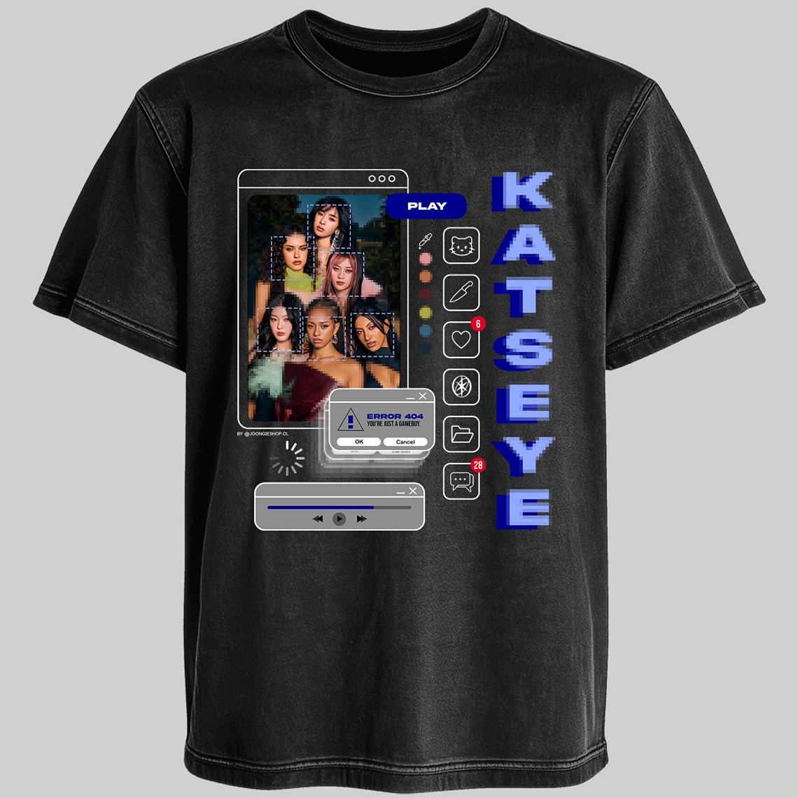 Polera Diseño Gameboy (azul) - KATSEYE 2