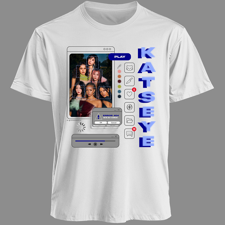 Polera Diseño Gameboy (azul) - KATSEYE 4