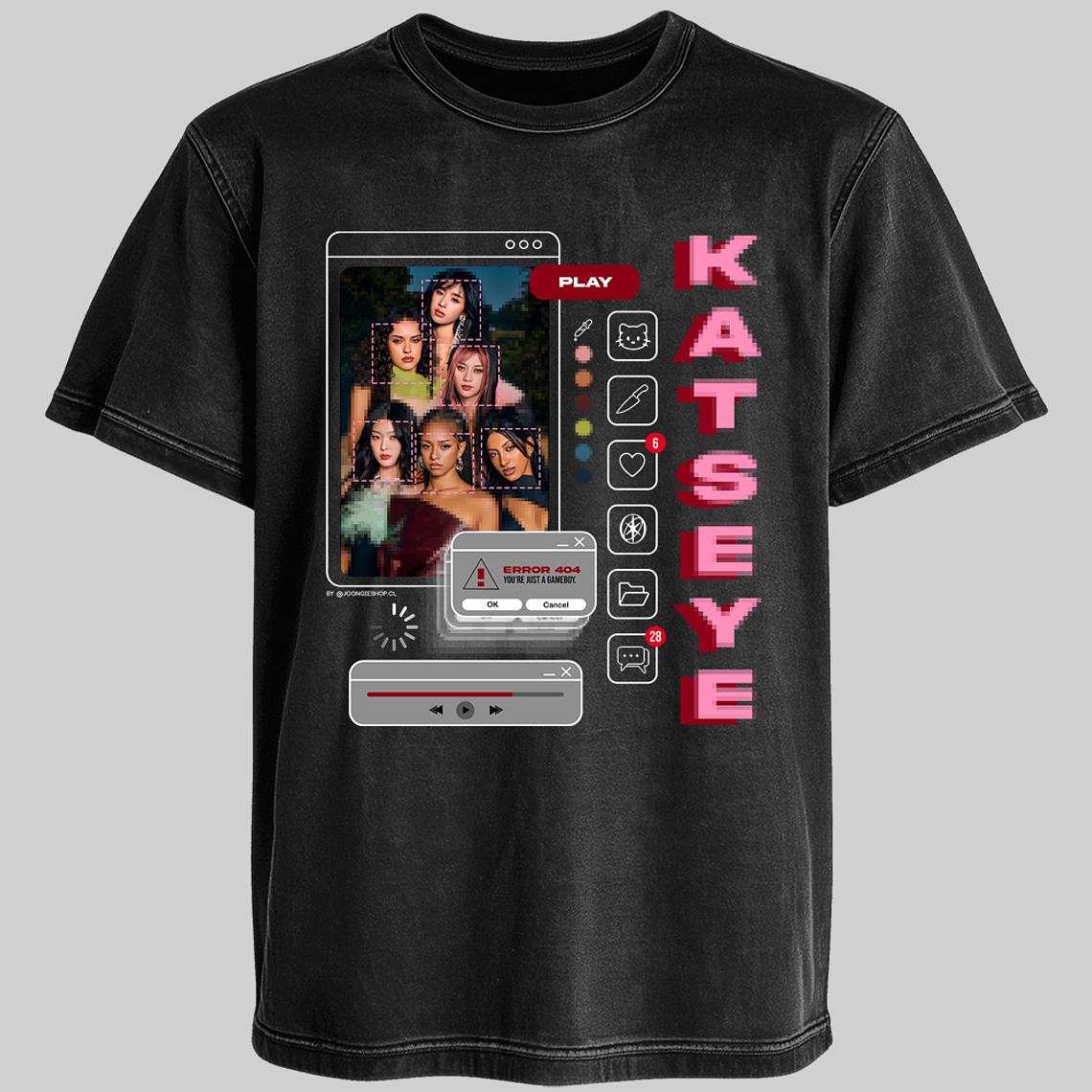 Polera Diseño Gameboy (rojo) - KATSEYE 2