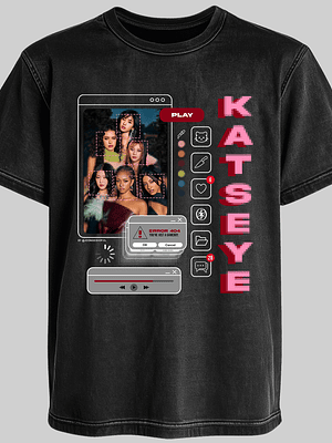 Polera Diseño Gameboy (rojo) - KATSEYE