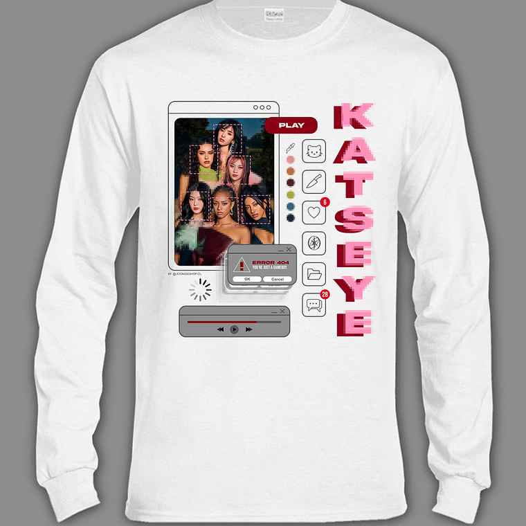 Polera Diseño Gameboy (rojo) - KATSEYE 5