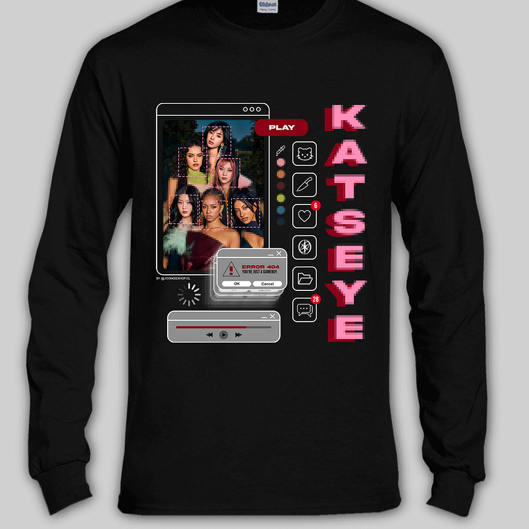 Polera Diseño Gameboy (rojo) - KATSEYE 3