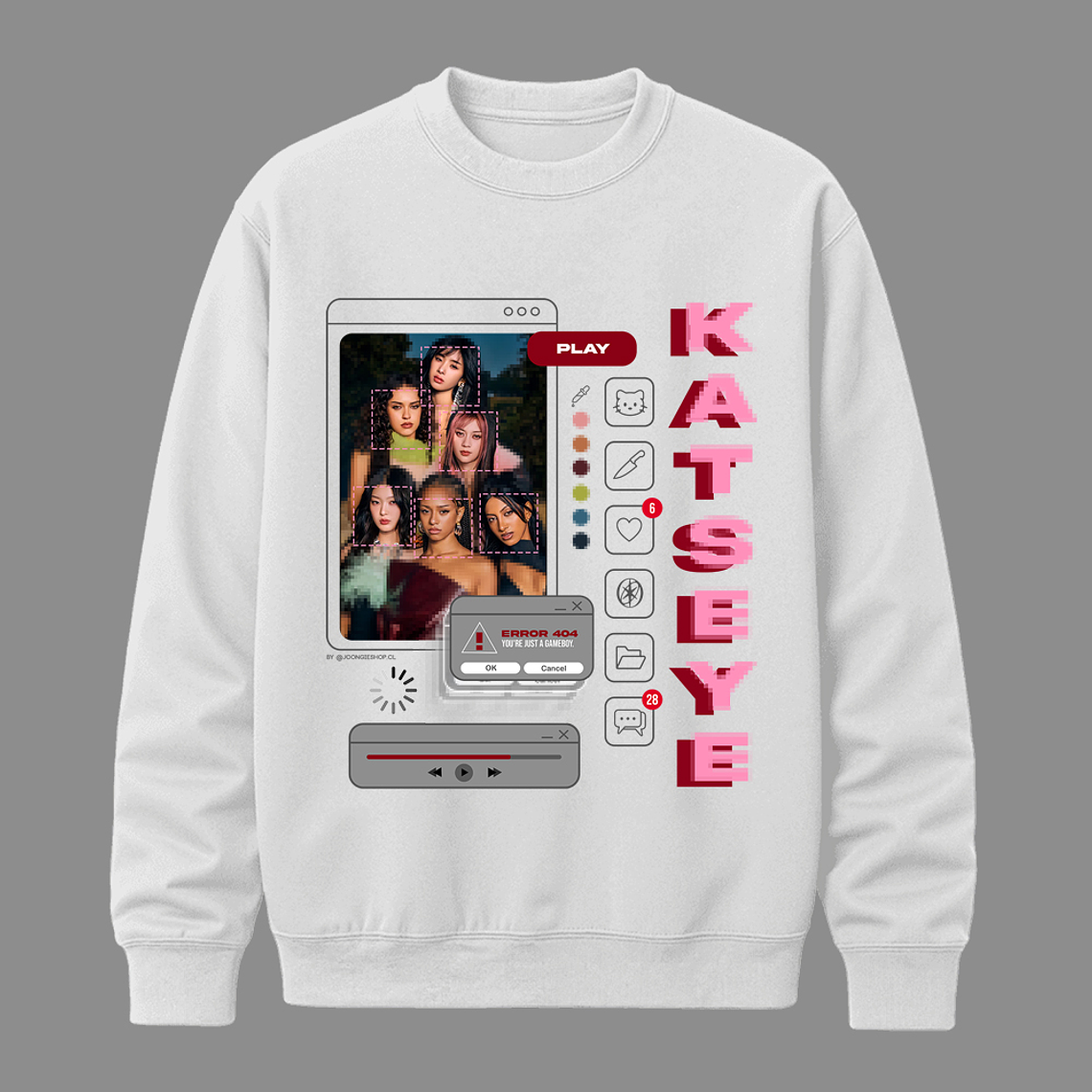 Polerón Diseño Gameboy (rojo) - KATSEYE 3