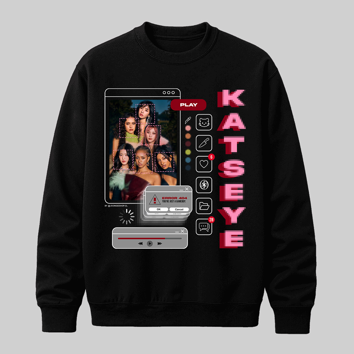 Polerón Diseño Gameboy (rojo) - KATSEYE 1