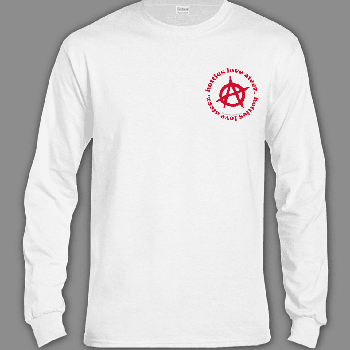 Polera Diseño logo Hotties (rojo) - ATEEZ 5