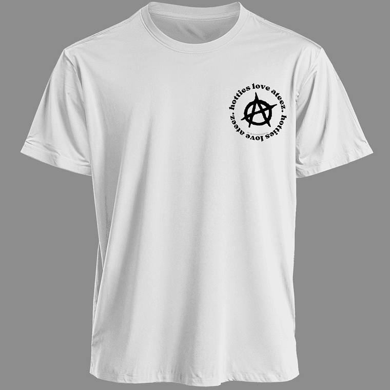 Polera Diseño logo Hotties (b/n) - ATEEZ 4