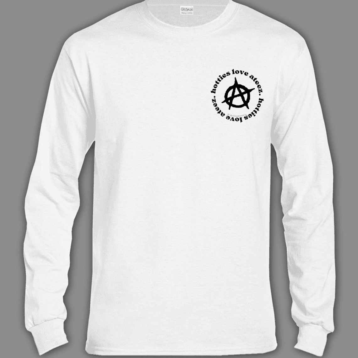 Polera Diseño logo Hotties (b/n) - ATEEZ 5