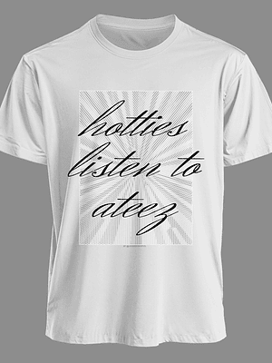 Polera Diseño Atiny (b/n) - ATEEZ