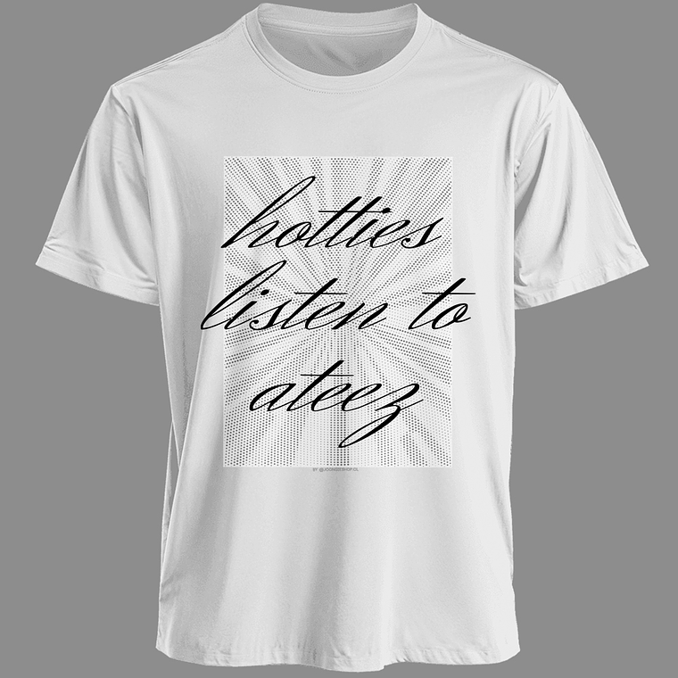 Polera Diseño Atiny (b/n) - ATEEZ 4