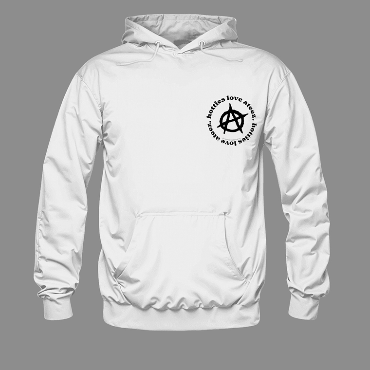 Polerón Diseño logo Hotties (b/n) - ATEEZ 4