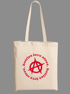 Totebag Diseño Hotties logo (rojo) - ATEEZ