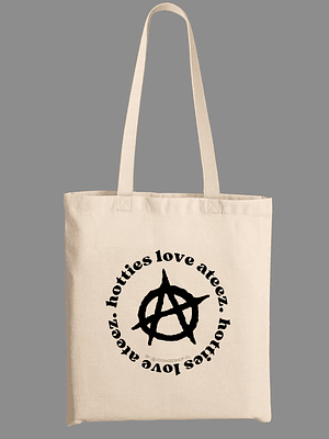Totebag Diseño Hotties logo (negro) - ATEEZ