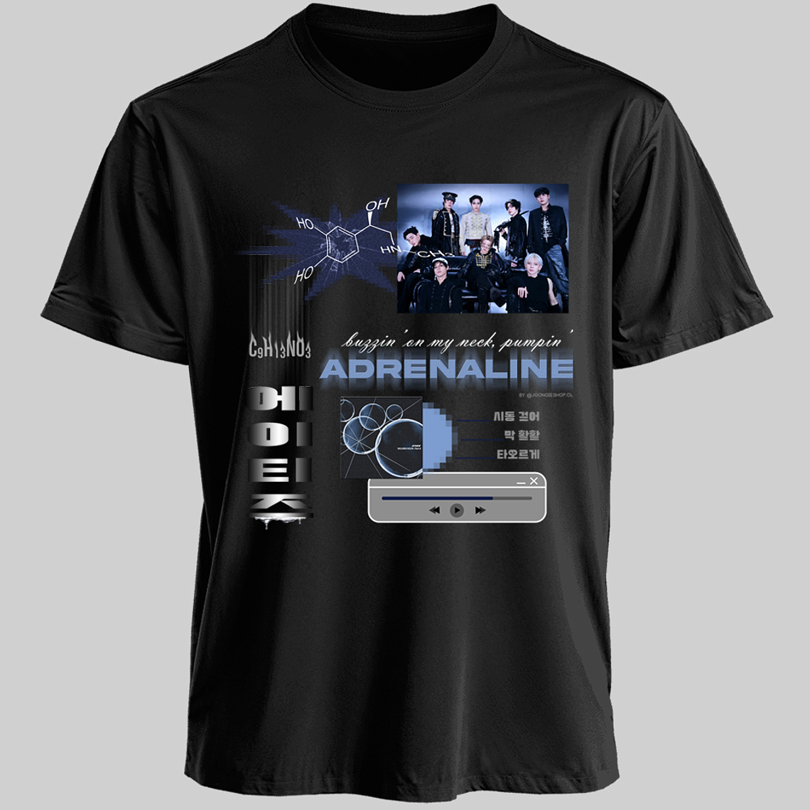 Polera Diseño Adrenaline v.3 - ATEEZ 1