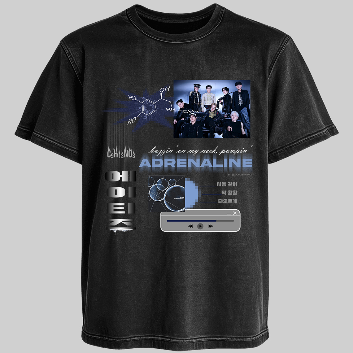 Polera Diseño Adrenaline v.3 - ATEEZ 2