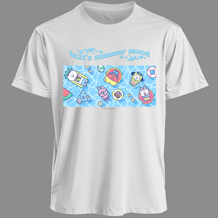 Polera Diseño Summer BT21 grupal - BTS  2