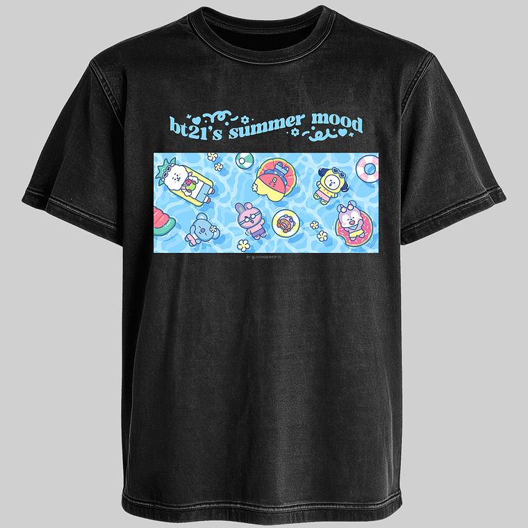 Polera Diseño Summer BT21 grupal - BTS  3