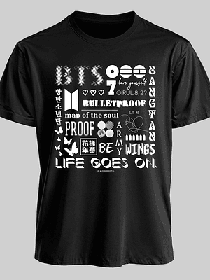 Polera Diseño Collage - BTS 