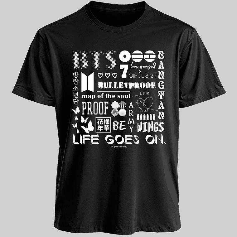 Polera Diseño Collage - BTS  1