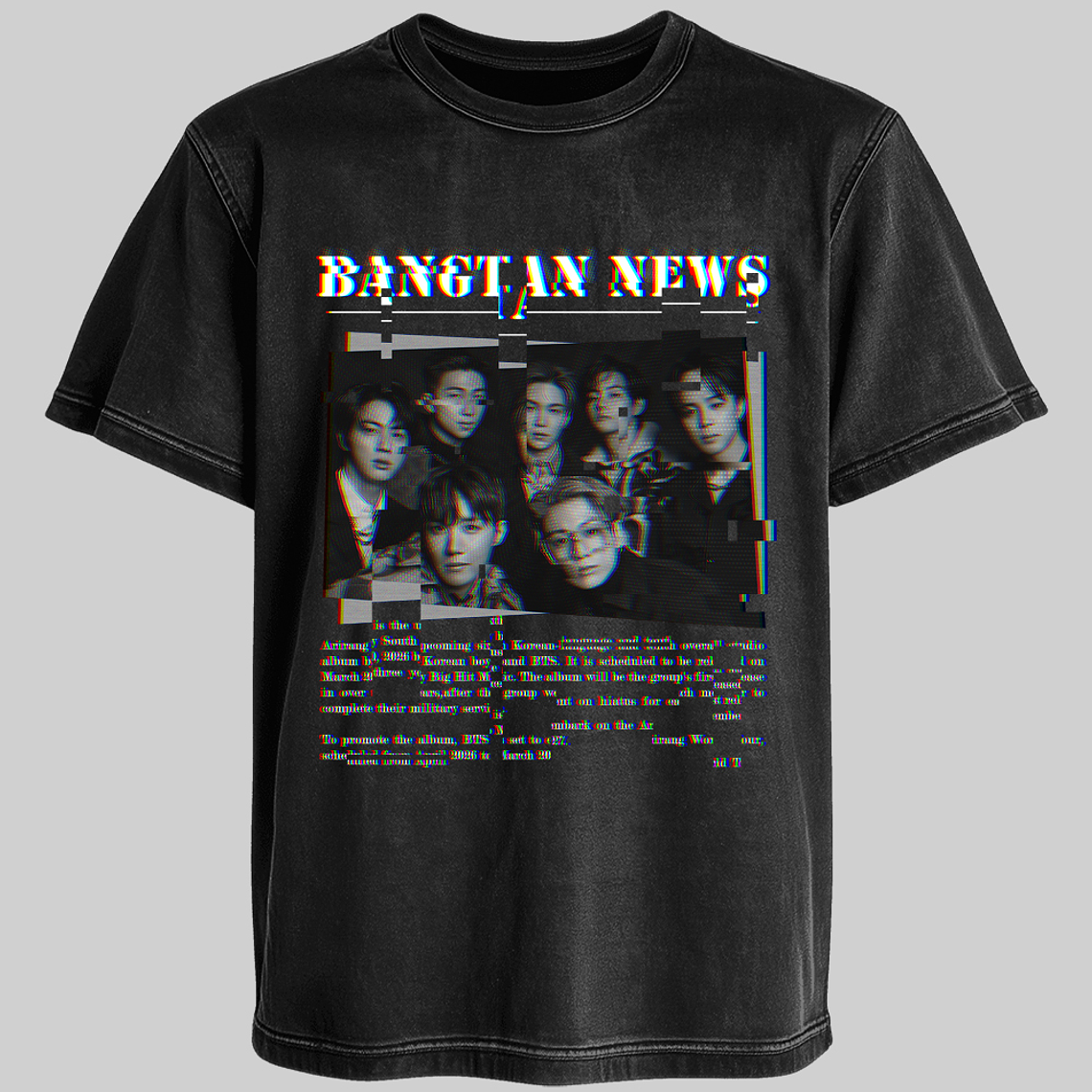 Polera Diseño Distorted - BTS 2