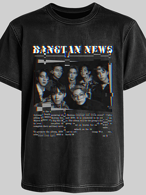 Polera Diseño Distorted - BTS