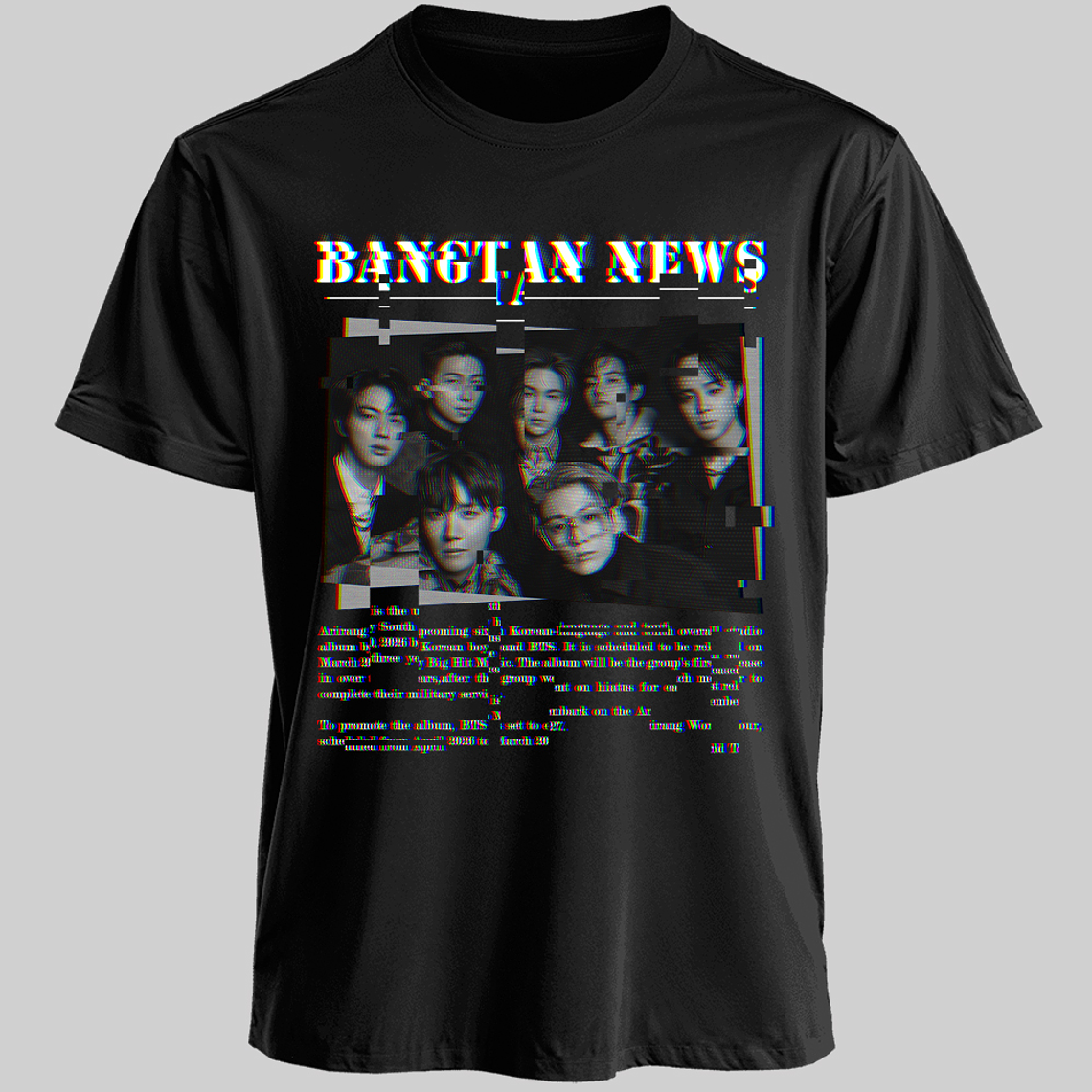 Polera Diseño Distorted - BTS 1