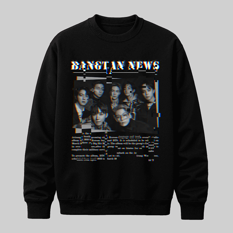 Polerón Diseño Distorted - BTS 1