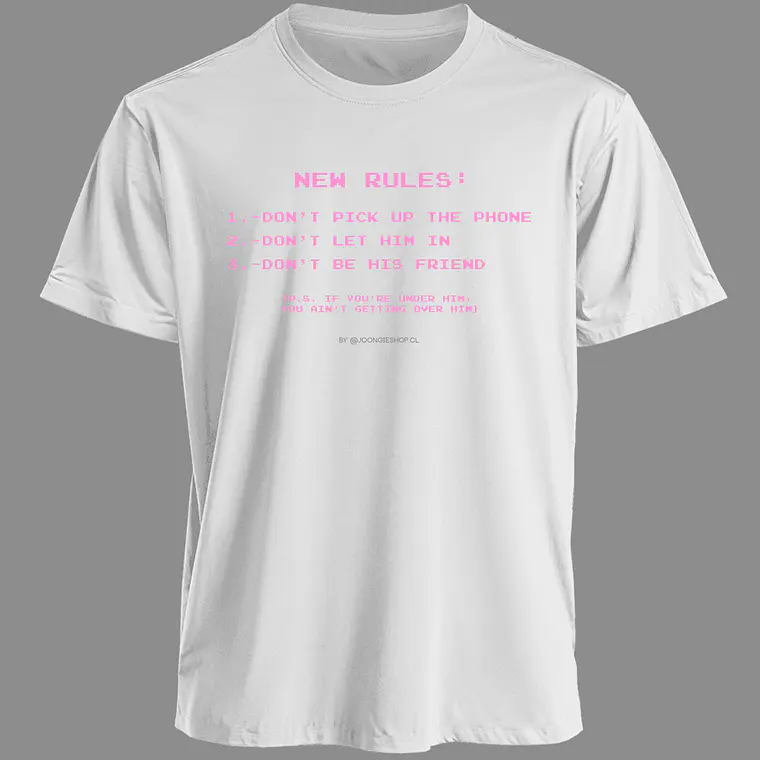 Polera Iconic Lines - Dua Lipa v.1 (New rules) 2
