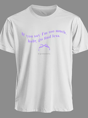 Polera Iconic Lines - Dove Cameron v.1 (Too much)