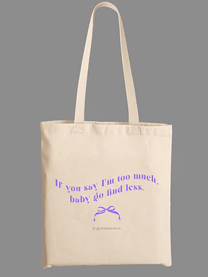 Totebag Iconic Lines - Dove Cameron v.1 (Too much)