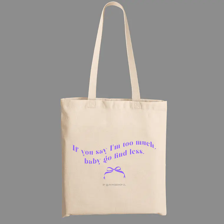 Totebag Iconic Lines - Dove Cameron v.1 (Too much) 1
