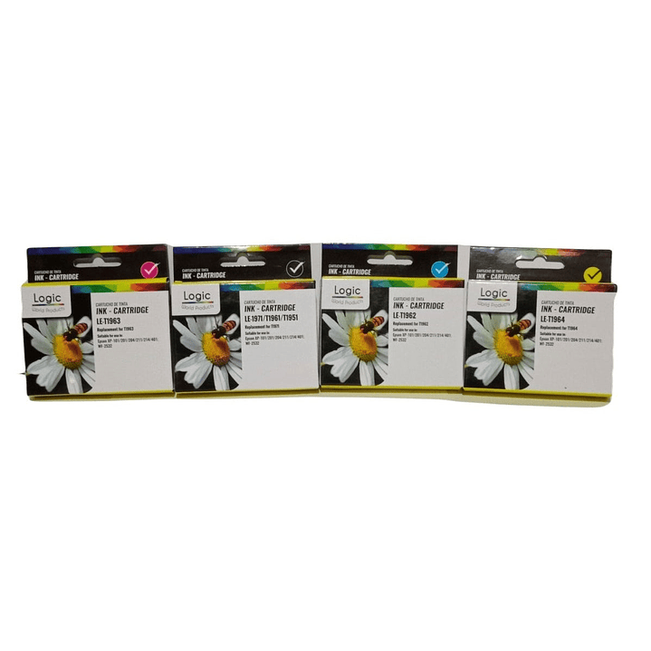 Pack 4  Tintas ( Colores) Le- T1962 Logic 1